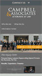 Mobile Screenshot of campbellandassociateslaw.com